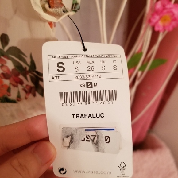 NWT ZARA TRAFULIC / Bird & Floral Blouse - Picture 6 of 7